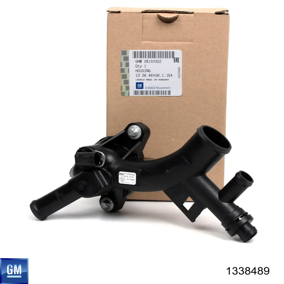 1338489 General Motors Flange do sistema de esfriamento (união em T)