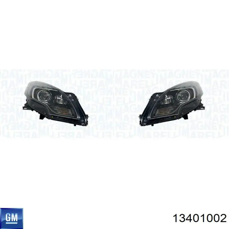 Luz direita General Motors 13401002 preço, a partir de 1093,20 USD