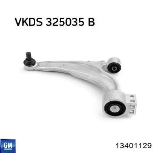 Compre 13401129 General Motors Braço oscilante inferior esquerdo de suspensão dianteira