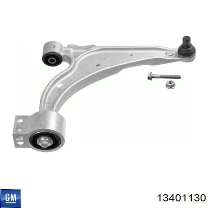 13401130 General Motors Braço oscilante inferior direito de suspensão dianteira