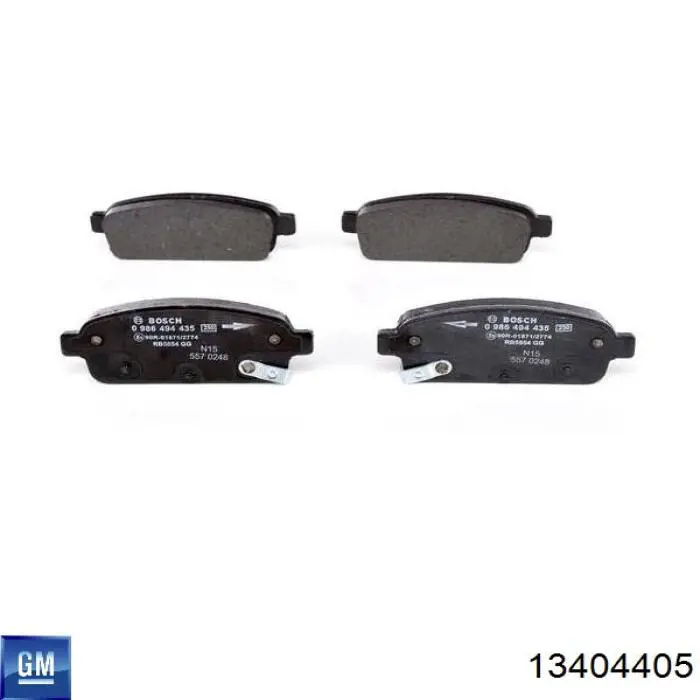 13404405 General Motors Sapatas do freio traseiras de disco