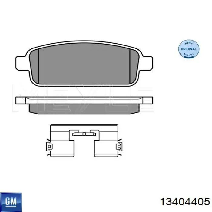Sapatas do freio traseiras de disco General Motors 13404405 preço, a partir de 27,36 USD
