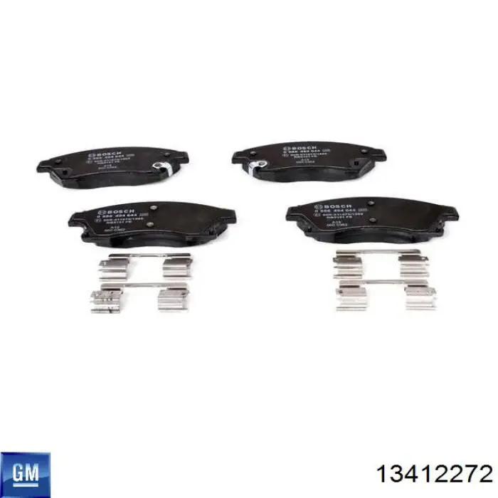 Sapatas do freio dianteiras de disco General Motors 13412272 preço, a partir de 33,68 USD