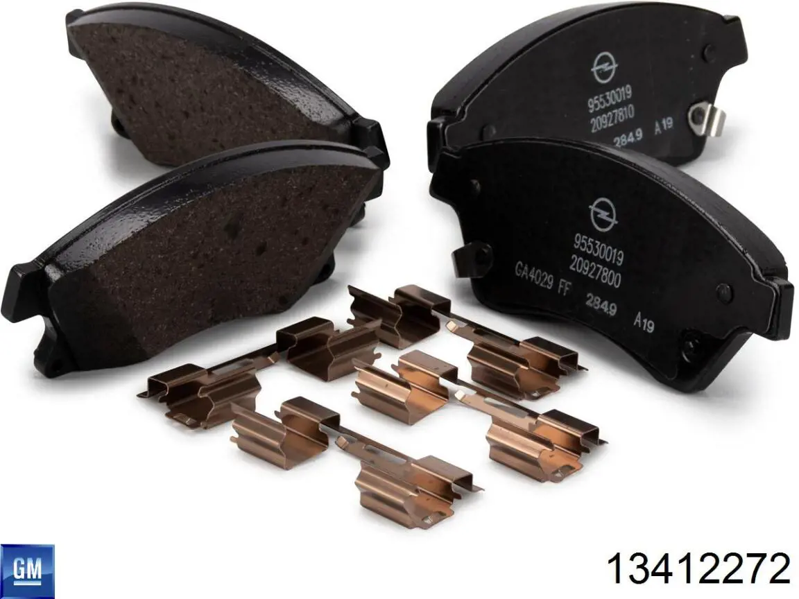Compre 13412272 General Motors Sapatas do freio dianteiras de disco