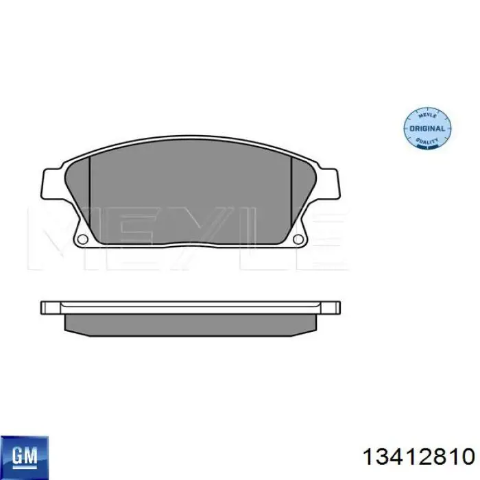 Sapatas do freio dianteiras de disco General Motors 13412810 preço, a partir de 22,26 USD