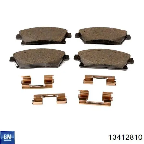 Compre 13412810 General Motors Sapatas do freio dianteiras de disco