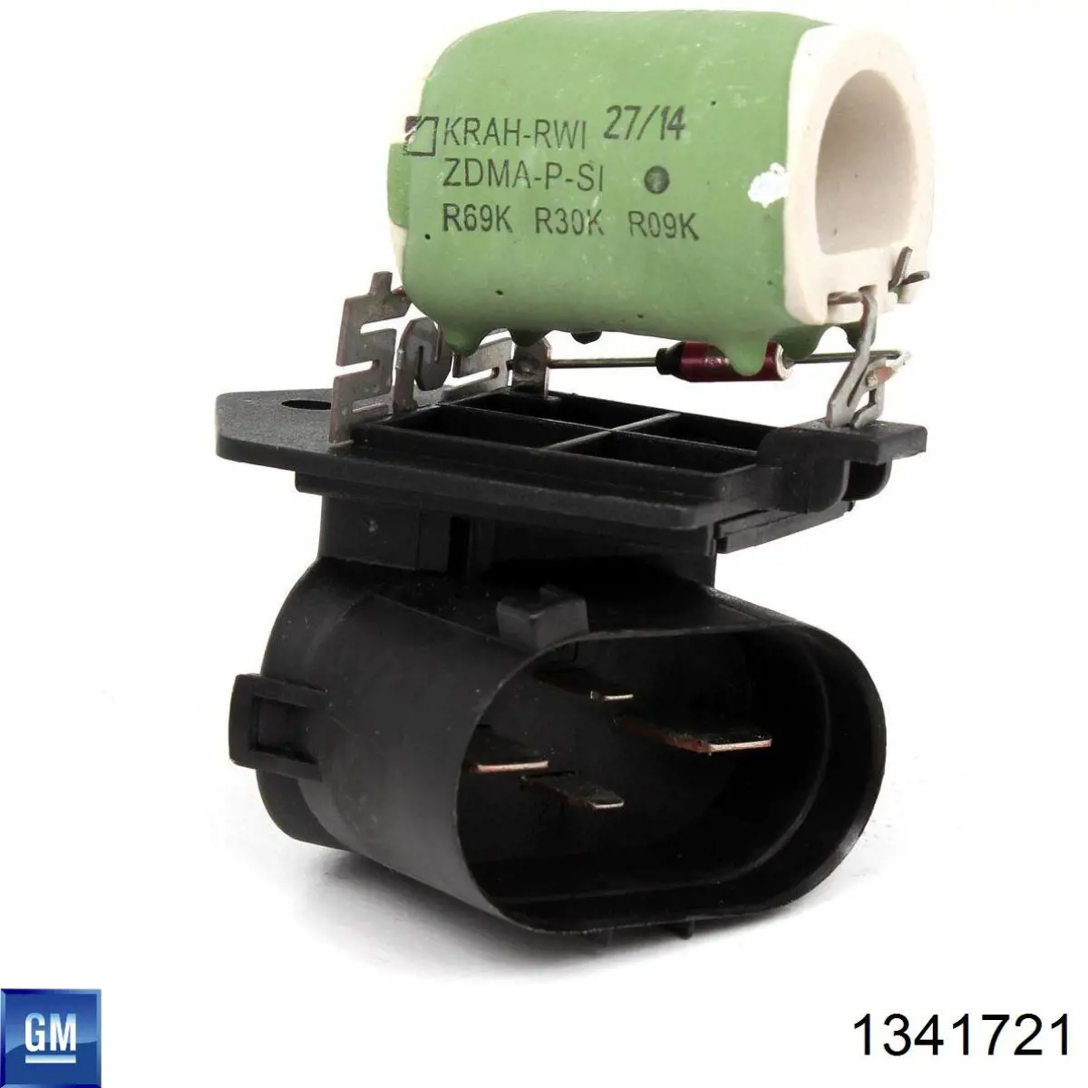 1341721 General Motors Regulador de revoluções de ventilador de esfriamento (unidade de controlo)
