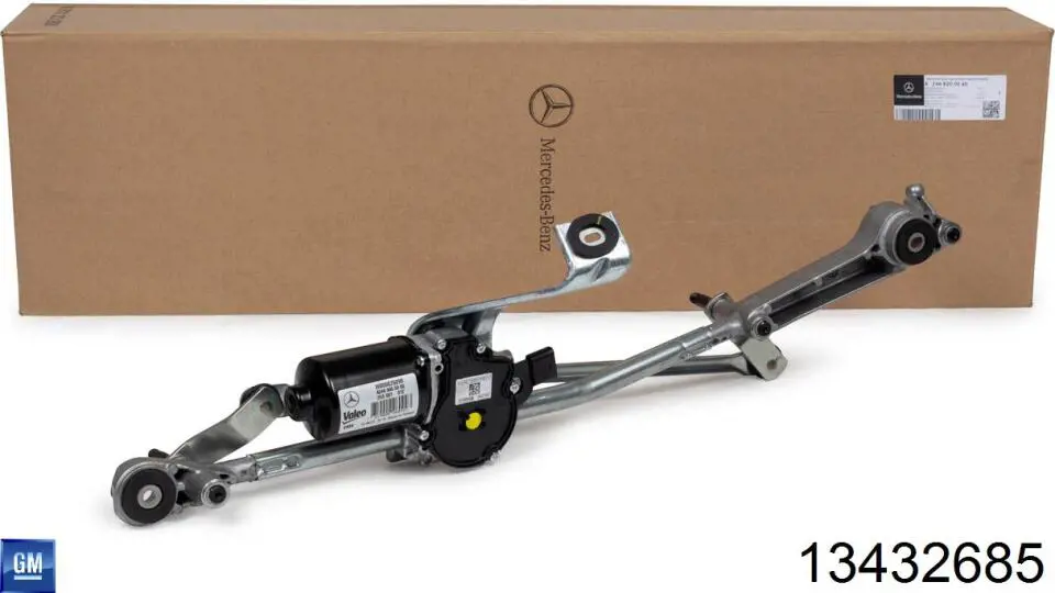 Trapézio de limpador pára-brisas General Motors 13432685
