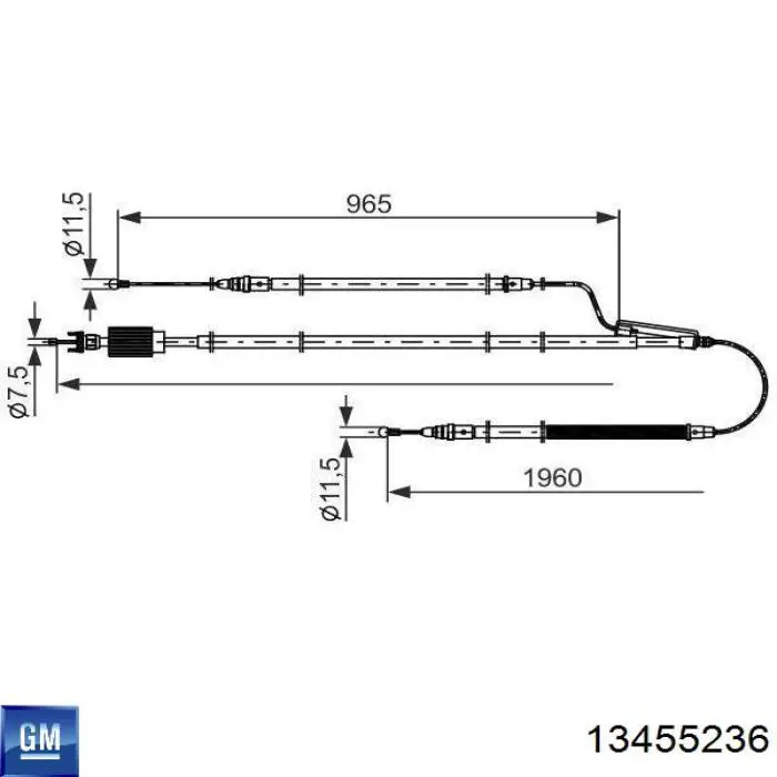 Compre 522075 Opel Cabo do freio de estacionamento, kit para automóvel