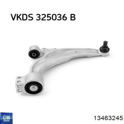 Braço oscilante inferior direito de suspensão dianteira General Motors 13463245 preço, a partir de 61,07 USD