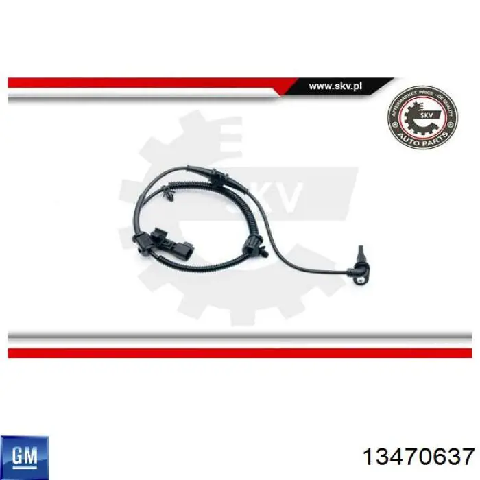 Sensor dianteiro de ABS General Motors 13470637 preço, a partir de 28,03 USD