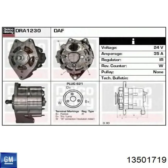 Gerador General Motors 13501719 preço, a partir de 93,11 USD