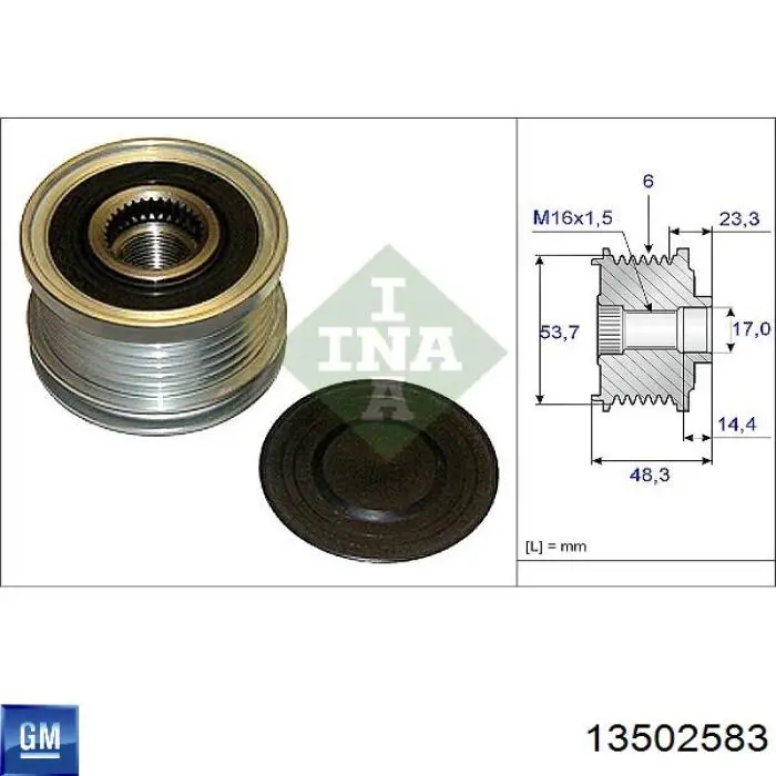 13502583 General Motors Gerador