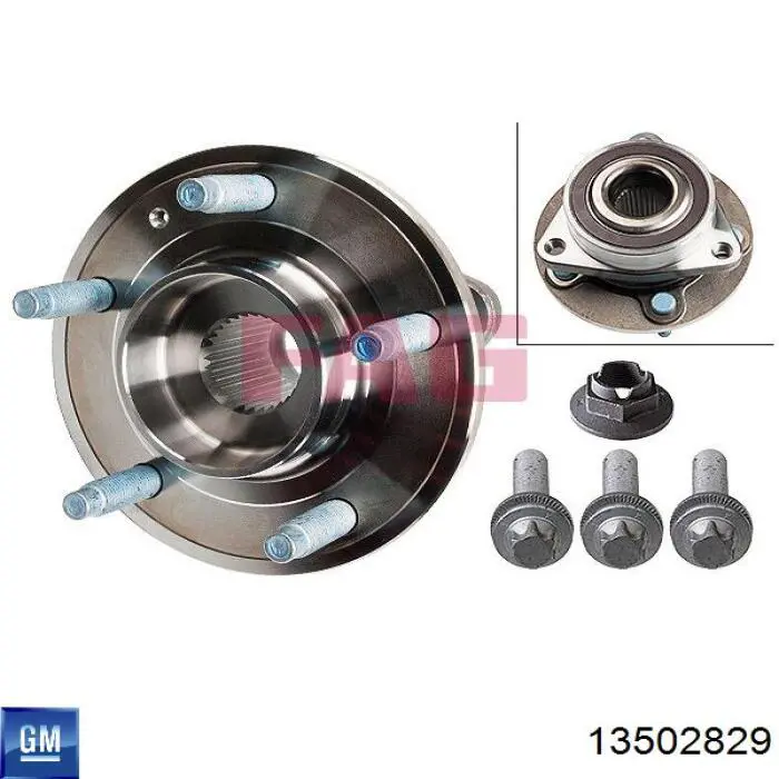 13502829 General Motors Cubo dianteiro