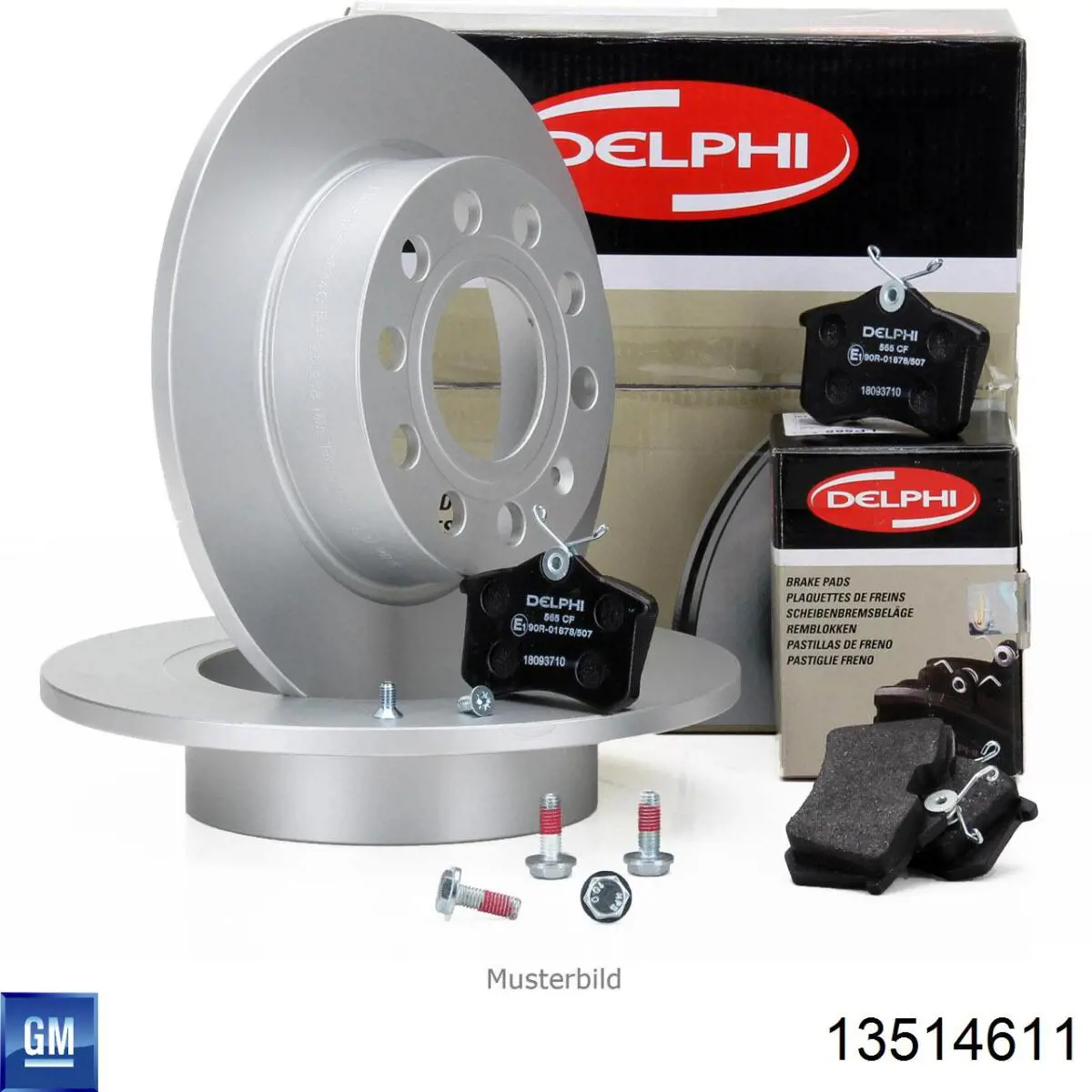 Compre 13514611 General Motors Disco do freio traseiro
