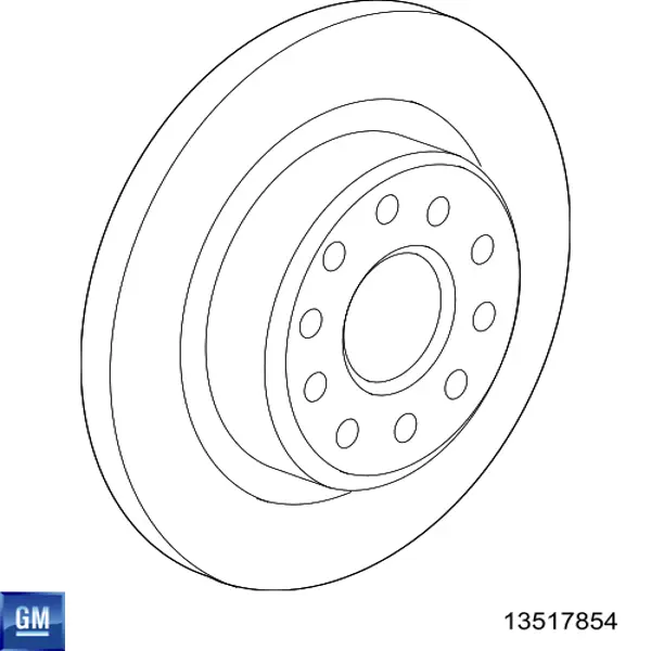 Compre 13517854 General Motors Disco do freio traseiro
