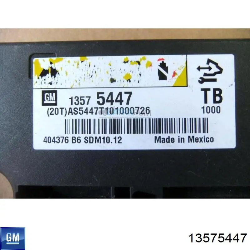 Módulo processador de controlo da bolsa de ar (Centralina eletrônica AIRBAG) 13575447 General Motors