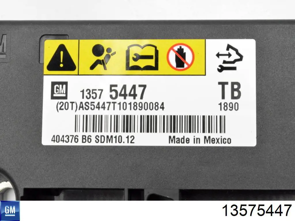 Módulo processador de controlo da bolsa de ar (Centralina eletrônica AIRBAG) General Motors 13575447