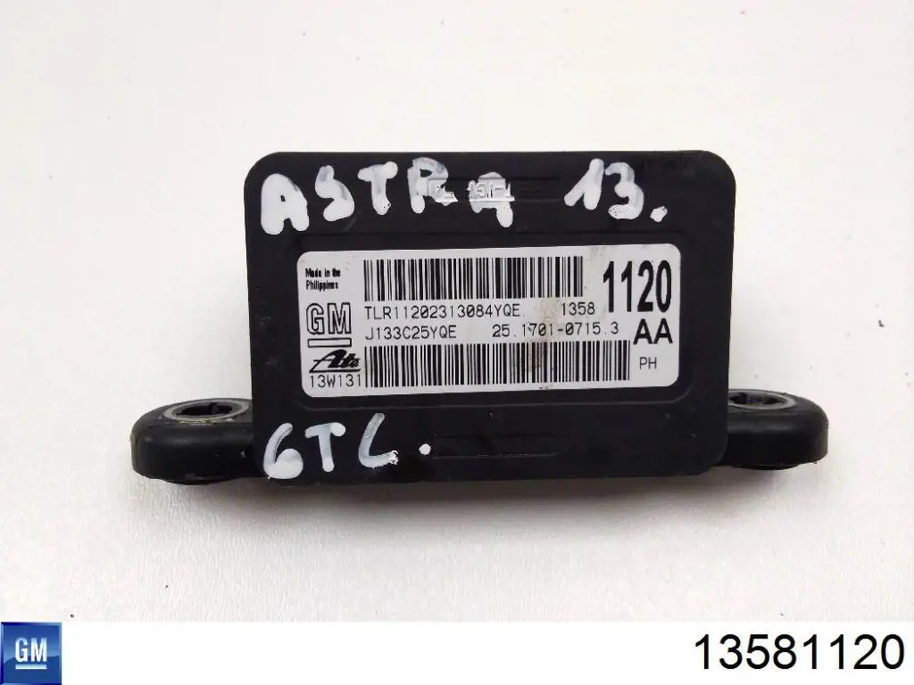 Sensor de aceleração transversal (ESP) General Motors 13581120 preço, a partir de 21,94 USD