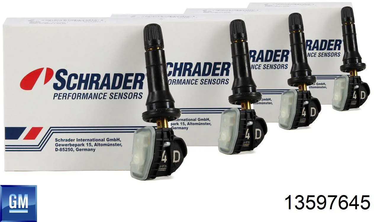 13597645 General Motors Sensor de pressão de ar nos pneus