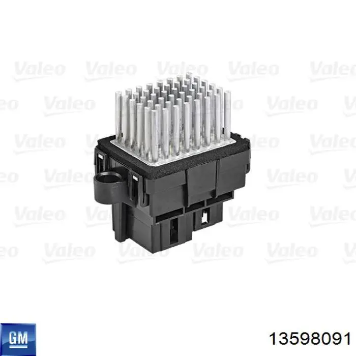 13598091 General Motors Resistor (resistência) de ventilador de forno (de aquecedor de salão)