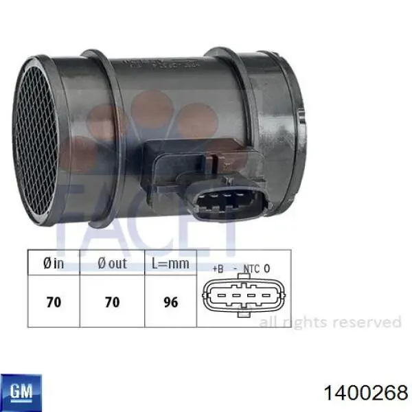 Compre 1400268 General Motors Pára-choque dianteiro