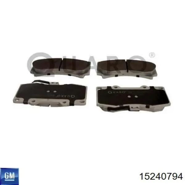 15240794 General Motors Sapatas do freio dianteiras de disco