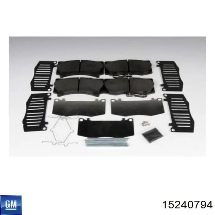 Compre 15240794 General Motors Sapatas do freio dianteiras de disco