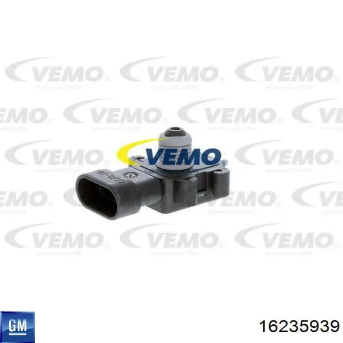 16235939 General Motors Sensor de pressão no coletor de admissão, MAP