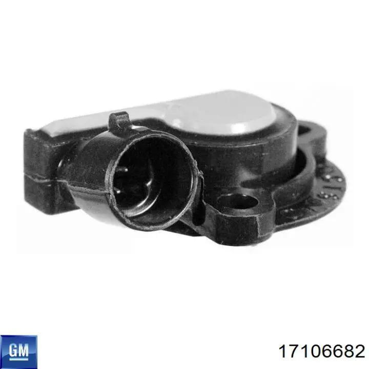 Sensor de posição da válvula de borboleta (potenciômetro) 17106682 General Motors