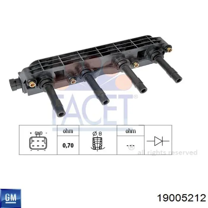 Bobina de ignição General Motors 19005212 preço, a partir de 61,97 USD
