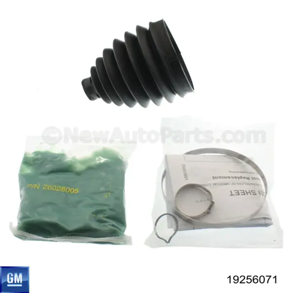 Bota de proteção externa de junta homocinética do semieixo dianteiro General Motors 19256071 preço, a partir de 27,49 USD