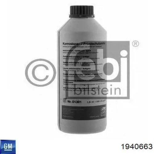 Fluido de esfriamento 1940663 General Motors