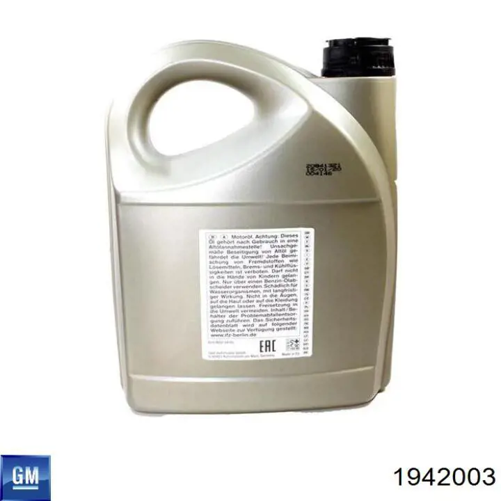 Óleo para motor 1942003 General Motors