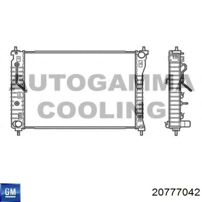 Compre 20777042 General Motors Radiador de esfriamento de motor