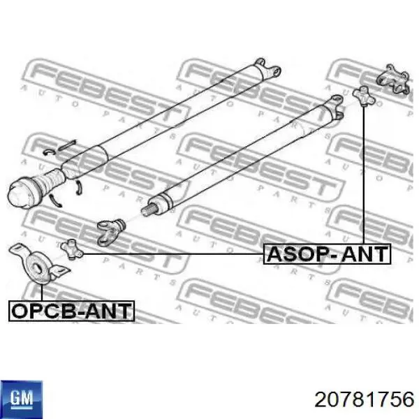 Compre 4807201 Opel Junta universal traseira montada