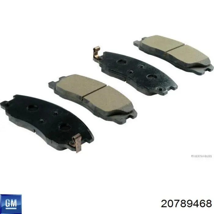 20789468 General Motors Sapatas do freio dianteiras de disco