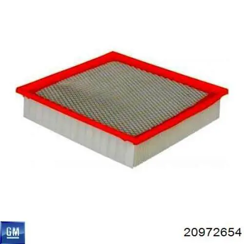 Filtro de ar 20972654 General Motors