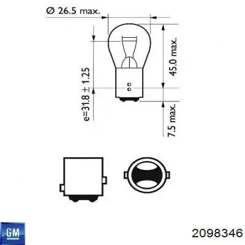  General Motors 2098346 preço, a partir de 2,64 USD