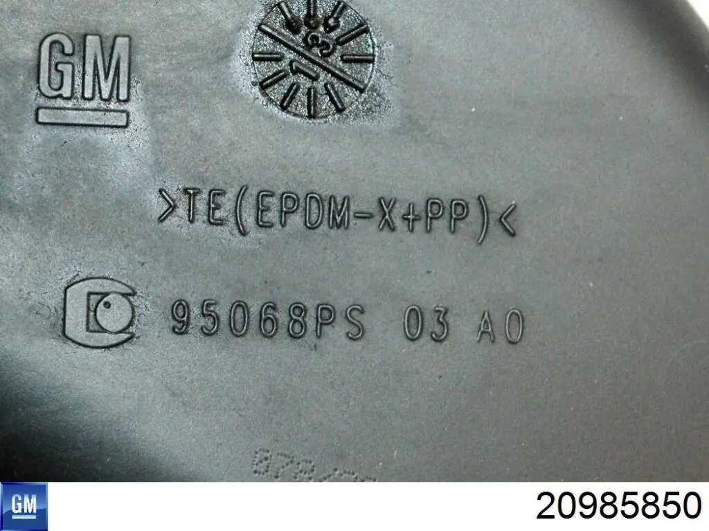20985850 General Motors Tomada de ar de filtro de ar