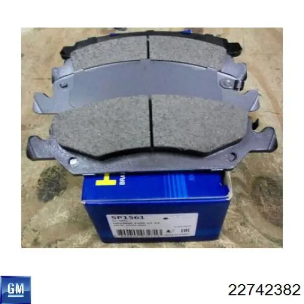 Compre 22742382 General Motors Sapatas do freio dianteiras de disco