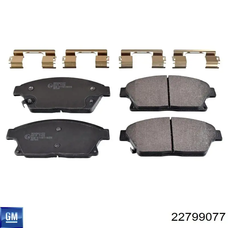 Sapatas do freio dianteiras de disco General Motors 22799077 preço, a partir de 22,24 USD