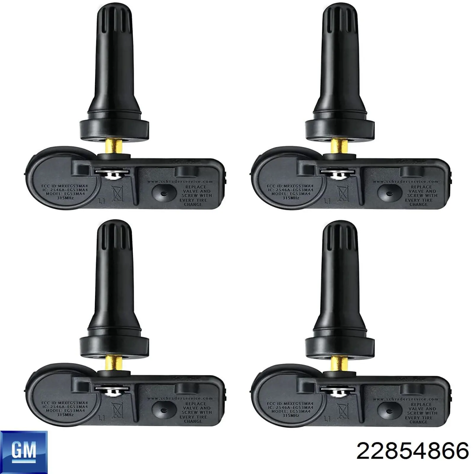 22854866 General Motors Sensor de pressão de ar nos pneus