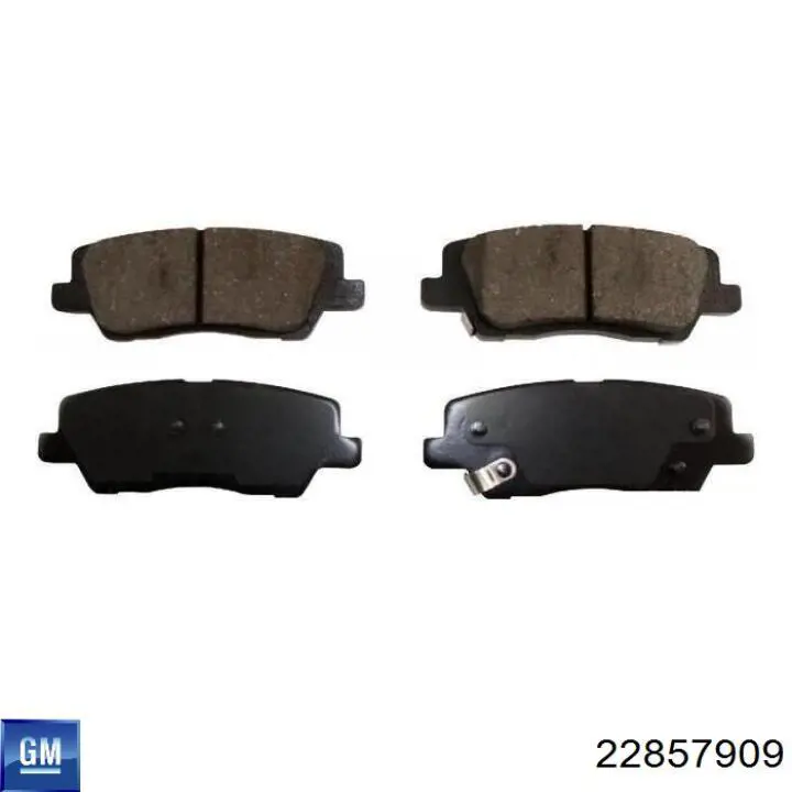 Compre 84252357 General Motors Sapatas do freio traseiras de disco