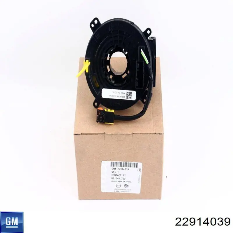 22914039 General Motors Anel AIRBAG de contato, cabo plano do volante