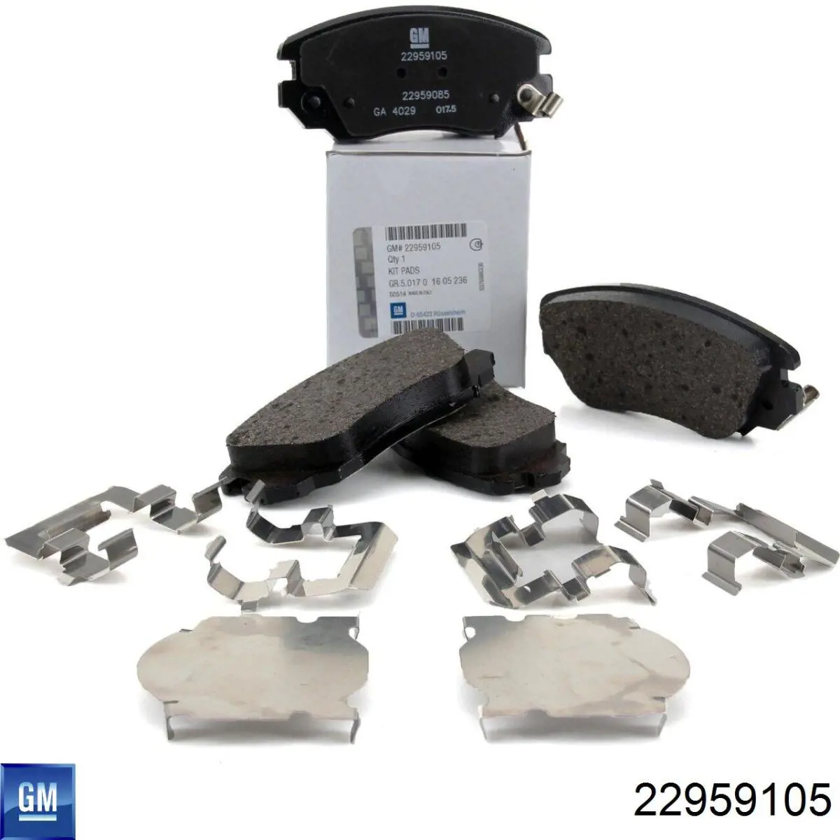 Compre 22959105 General Motors Sapatas do freio dianteiras de disco