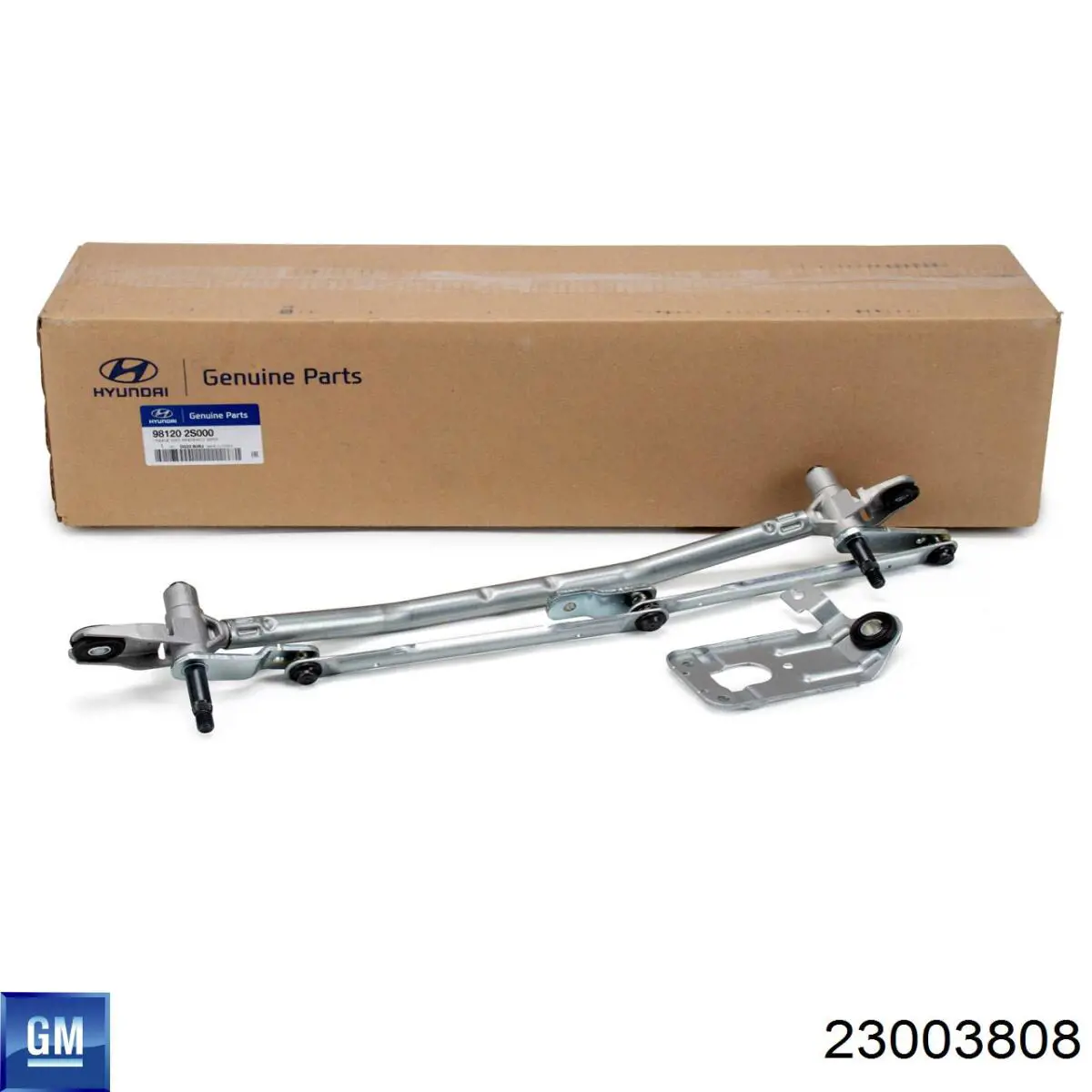 Trapézio de limpador pára-brisas 23003808 General Motors