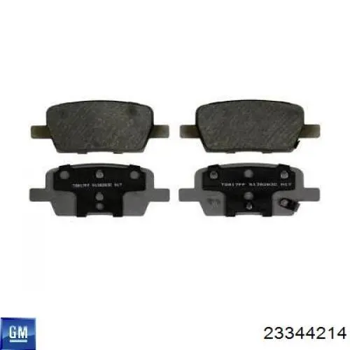 84769879 General Motors Sapatas do freio traseiras de disco