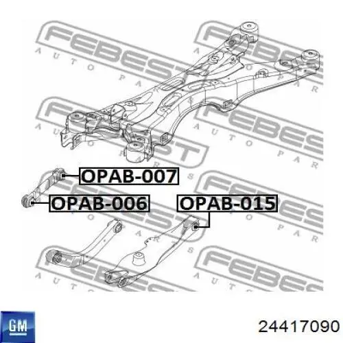 Braço oscilante de suspensão traseira transversal Fiat/Alfa/Lancia 51803163 preço, a partir de 52,78 USD