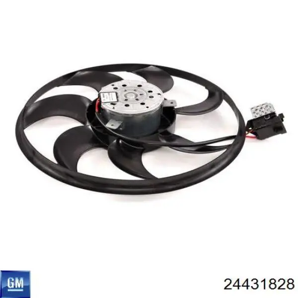 Compre 24431828 General Motors Difusor do radiador de esfriamento, montado com motor e roda de aletas